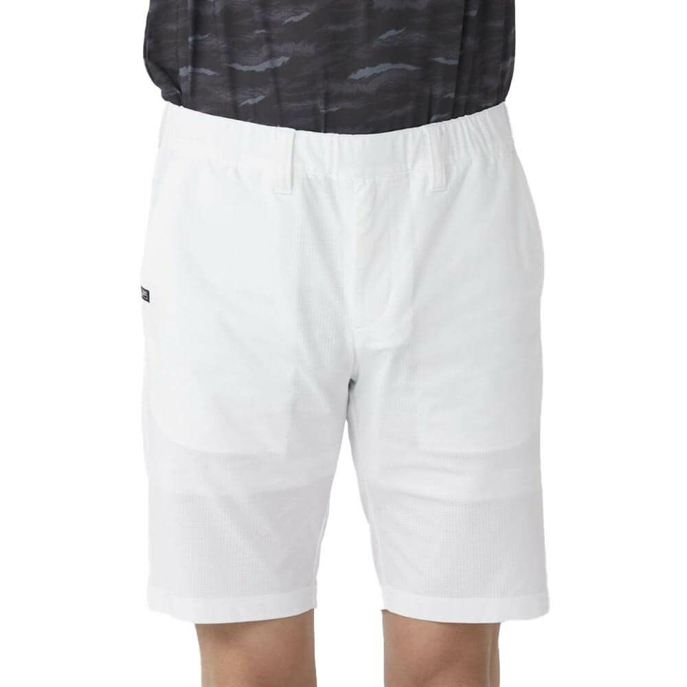 フィラ FILA　メンズ 遮熱 ロゴ刺繍 ストレッチ ショートパンツ 745-324-3 ホワイト　2025年モデル