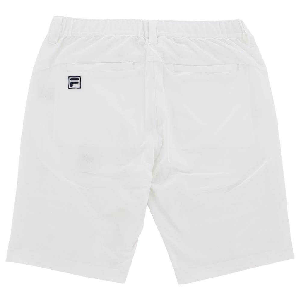 フィラ FILA　メンズ 遮熱 ロゴ刺繍 ストレッチ ショートパンツ 745-324-3 ホワイト　2025年モデル 詳細2