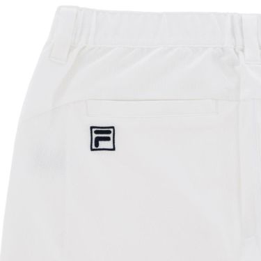 フィラ FILA　メンズ 遮熱 ロゴ刺繍 ストレッチ ショートパンツ 745-324-3 ホワイト　2025年モデル 詳細5