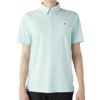 フィラ FILA　メンズ ロゴ刺繍 ストレッチ 半袖 ボタンダウン ポロシャツ 745-606 ライトブルー　2025年モデル