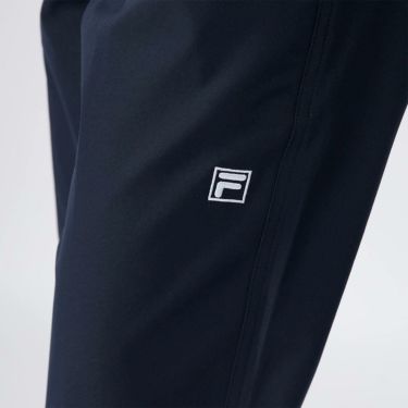 フィラ FILA　レディース 撥水 ロゴ刺繍 テーパード ロングパンツ 755-310 ネイビー　2025年モデル 詳細8