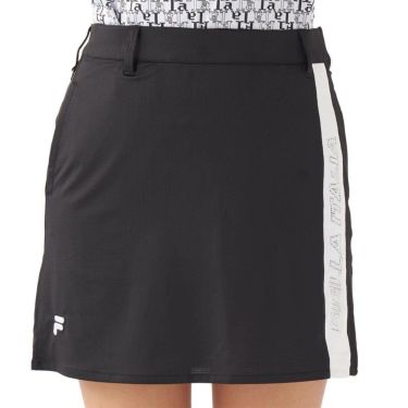 フィラ FILA　レディース 配色切替 部分メッシュ インナーパンツ付き スカート 755-343 ブラック　2025年モデル