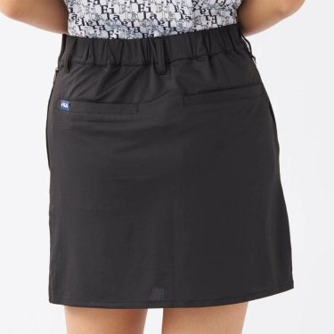 フィラ FILA　レディース 配色切替 部分メッシュ インナーパンツ付き スカート 755-343 ブラック　2025年モデル 詳細2