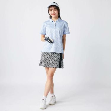 フィラ FILA　レディース 配色切替 部分メッシュ インナーパンツ付き スカート 755-343 ブラックプリント　2025年モデル 詳細11