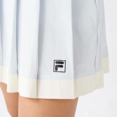 フィラ FILA　レディース 撥水 8WAYストレッチ インナーパンツ一体型 プリーツ スカート 755-361 ライトブルー　2025年モデル 詳細6