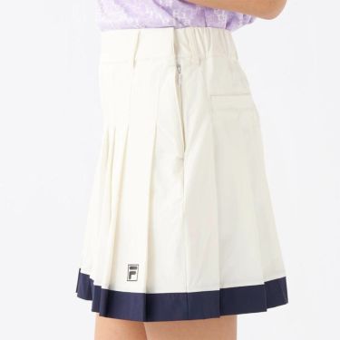 フィラ FILA　レディース 撥水 8WAYストレッチ インナーパンツ一体型 プリーツ スカート 755-361 ホワイト　2025年モデル 詳細3