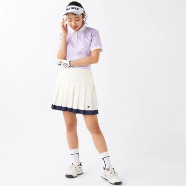 フィラ FILA　レディース 撥水 8WAYストレッチ インナーパンツ一体型 プリーツ スカート 755-361 ホワイト　2025年モデル 詳細9