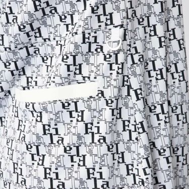 フィラ FILA　レディース タイポグラフィ柄 配色切替 ジャガード 半袖 ワンピース 755-441 ホワイト　2025年モデル 詳細7