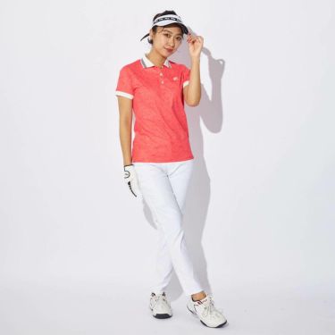 フィラ FILA　レディース プリント柄 遮熱 半袖 ポロシャツ 755-603 ピンク　2025年モデル 詳細7