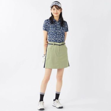 フィラ FILA　レディース 接触冷感 タイポグラフィ柄 半袖 ポロシャツ 755-607 ネイビー　2025年モデル 詳細6