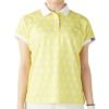 フィラ FILA　レディース モノグラム柄 フレンチスリーブ 半袖 ポロシャツ 755-610 イエロー　2025年モデル