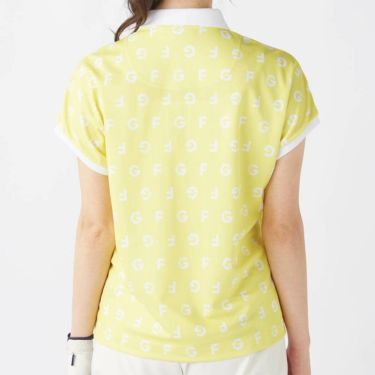 フィラ FILA　レディース モノグラム柄 フレンチスリーブ 半袖 ポロシャツ 755-610 イエロー　2025年モデル 詳細2