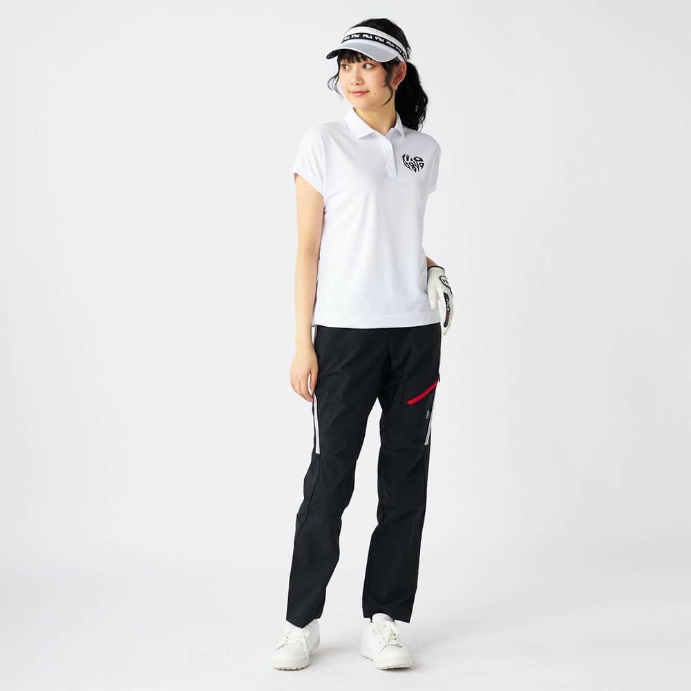 フィラ FILA　レディース ロゴデザイン ハート バックプリント 半袖 ポロシャツ 755-615 ホワイト　2025年モデル 詳細6