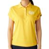 フィラ FILA　レディース ロゴデザイン ハート バックプリント 半袖 ポロシャツ 755-615 イエロー　2025年モデル