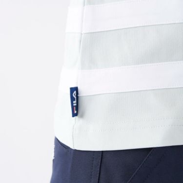 フィラ FILA　レディース ラインデザイン 半袖 ポロシャツ 755-662 ライトブルー　2025年モデル 詳細5