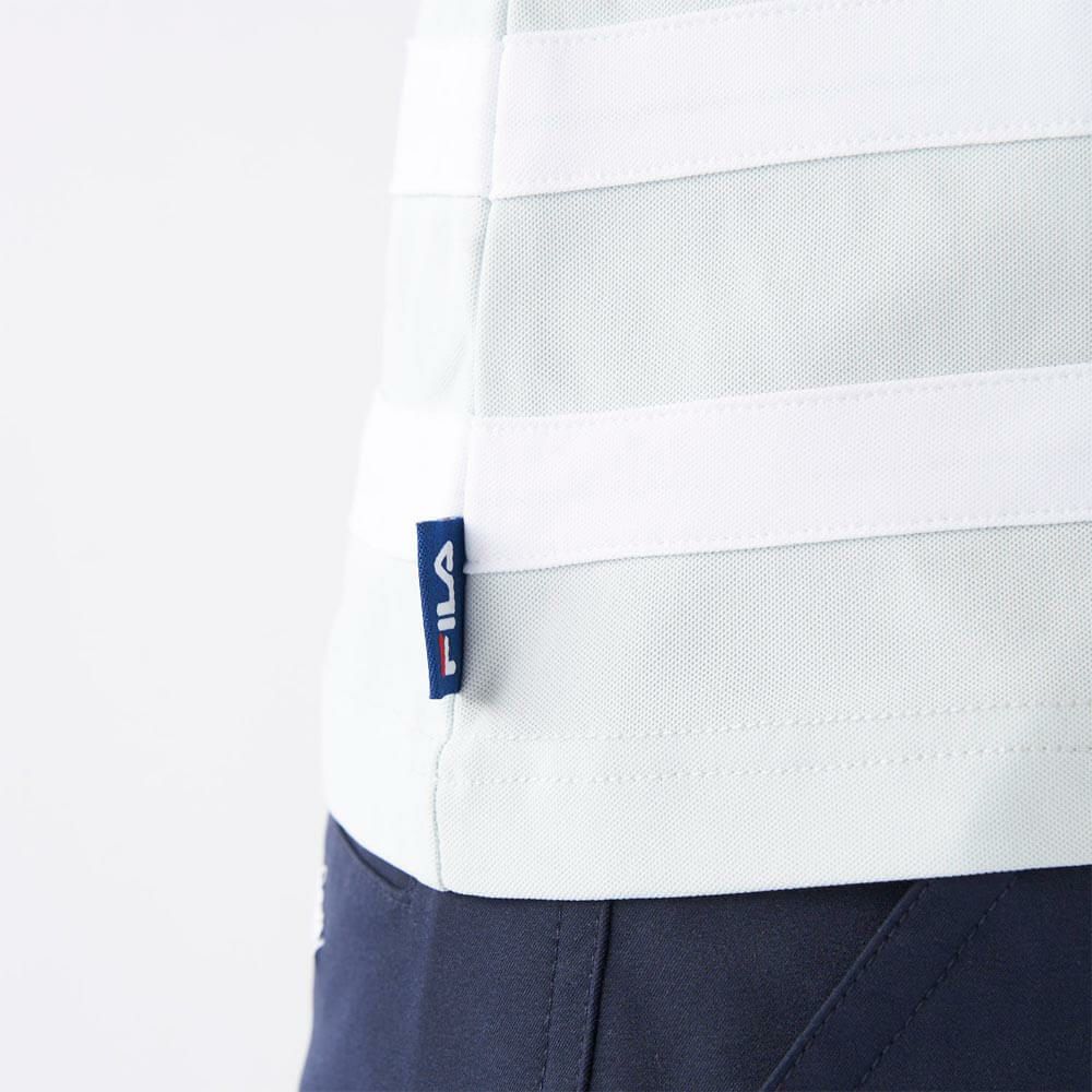 フィラ FILA　レディース ラインデザイン 半袖 ポロシャツ 755-662 ライトブルー　2025年モデル 詳細5