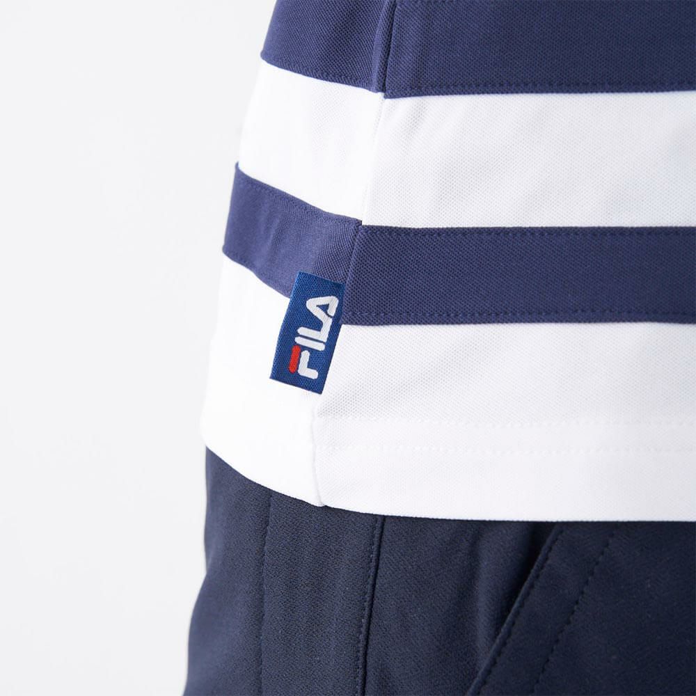 フィラ FILA　レディース ラインデザイン 半袖 ポロシャツ 755-662 ホワイト　2025年モデル 詳細5