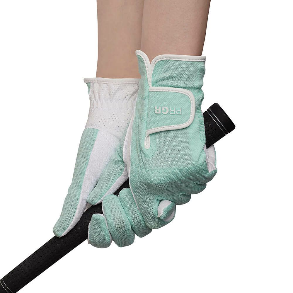 プロギア PRGR　DRY HAND ドライハンド　レディース 両手用 ゴルフグローブ DH-253LW MG ミントグリーン ミントグリーン（MG）