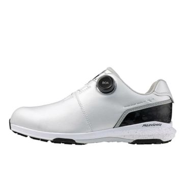 ミズノ MIZUNO　ネクスライトエナジー ボア メンズ スパイクレス ゴルフシューズ 51GQ2550 10 ホワイト×ブラックカモ　2025年モデル 詳細1