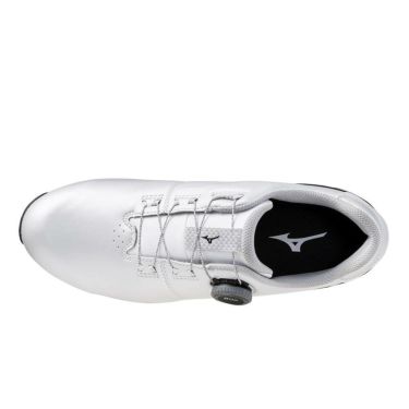 ミズノ MIZUNO　ネクスライトエナジー ボア メンズ スパイクレス ゴルフシューズ 51GQ2550 10 ホワイト×ブラックカモ　2025年モデル 詳細3