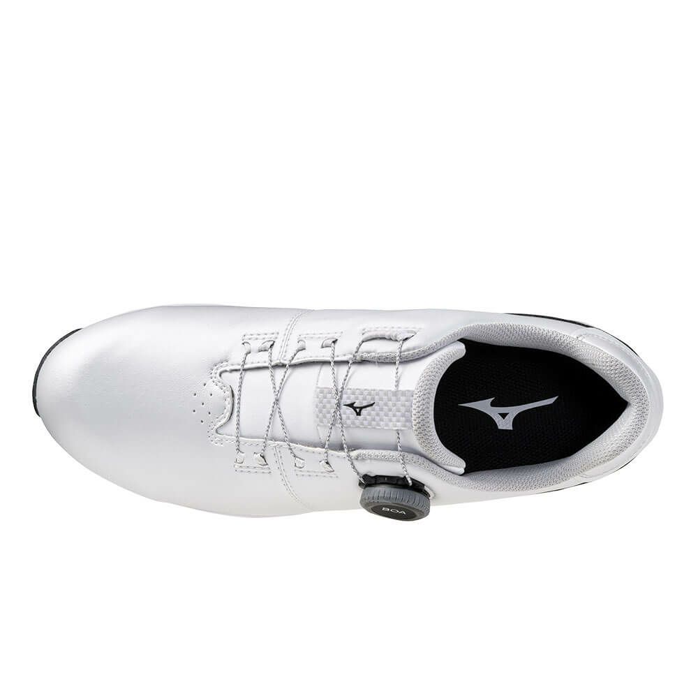 ミズノ MIZUNO　ネクスライトエナジー ボア メンズ スパイクレス ゴルフシューズ 51GQ2550 10 ホワイト×ブラックカモ　2025年モデル 詳細3