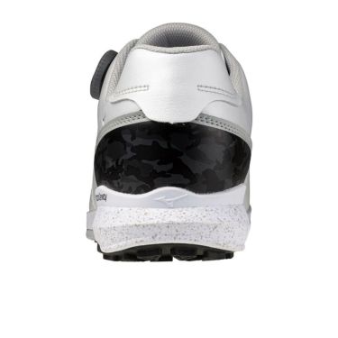 ミズノ MIZUNO　ネクスライトエナジー ボア メンズ スパイクレス ゴルフシューズ 51GQ2550 10 ホワイト×ブラックカモ　2025年モデル 詳細4