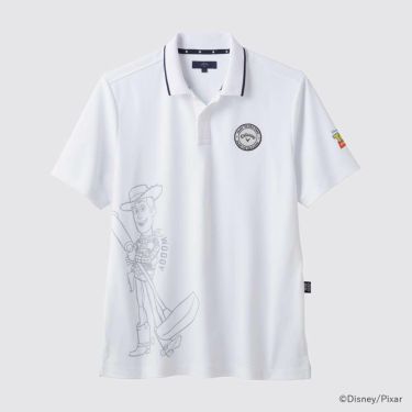 キャロウェイ Callaway　トイ・ストーリー キャロウェイコレクション ワンポイント 半袖 ポロシャツ C25134130 1030 ホワイト　2025年モデル