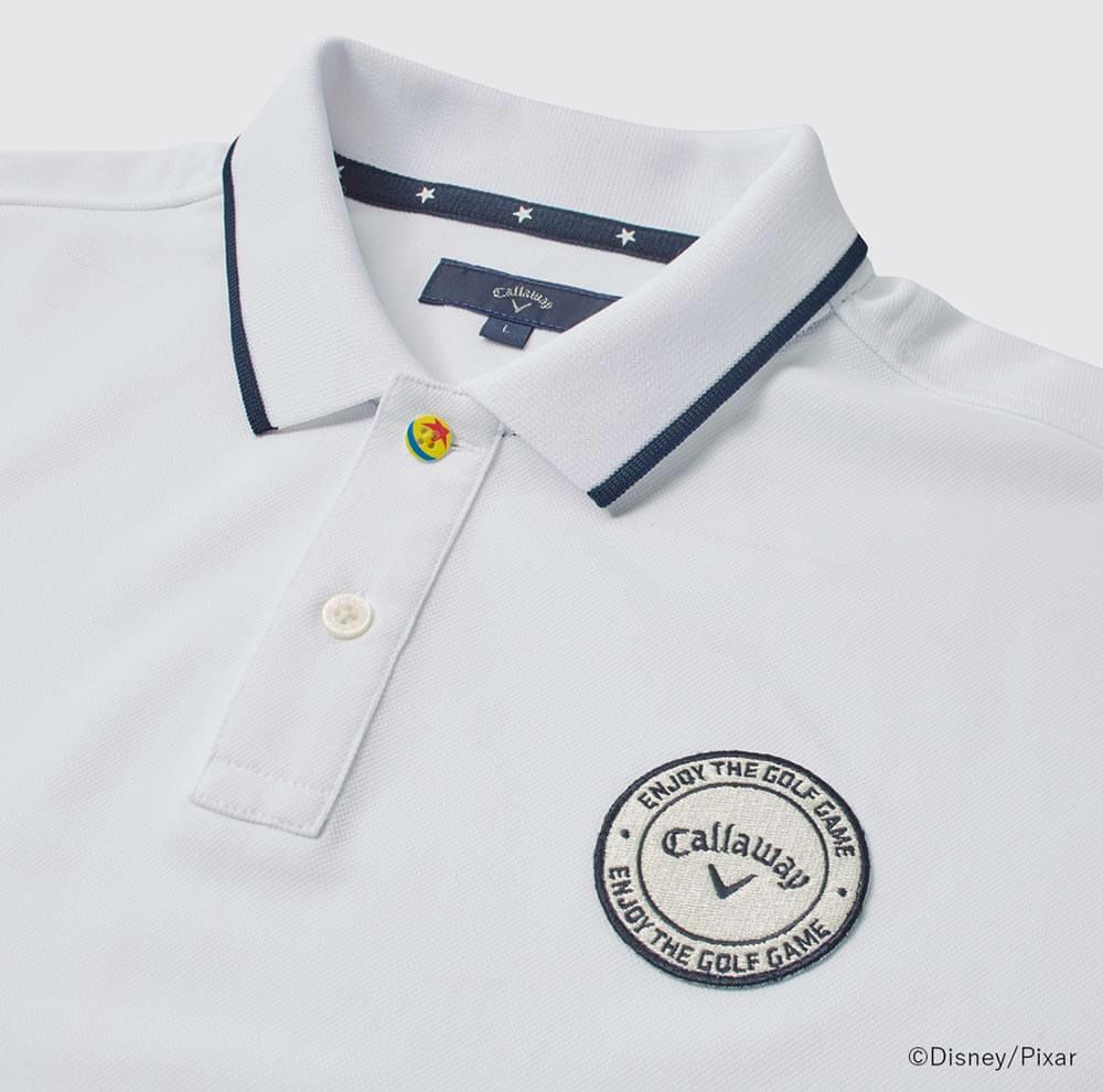 キャロウェイ Callaway　トイ・ストーリー キャロウェイコレクション ワンポイント 半袖 ポロシャツ C25134130 1030 ホワイト　2025年モデル 詳細4