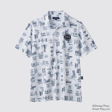 キャロウェイ Callaway　トイ・ストーリー キャロウェイコレクション 総柄 半袖 ポロシャツ C25134131 1030 ホワイト　2025年モデル