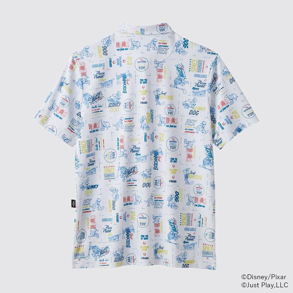 キャロウェイ Callaway　トイ・ストーリー キャロウェイコレクション 総柄 半袖 ポロシャツ C25134131 1031 ホワイト　2025年モデル 詳細2