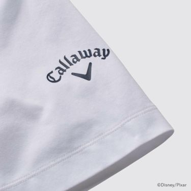 キャロウェイ Callaway　トイ・ストーリー キャロウェイコレクション バックプリント 半袖 モックシャツ C25134132 1030 ホワイト　2025年モデル 詳細4