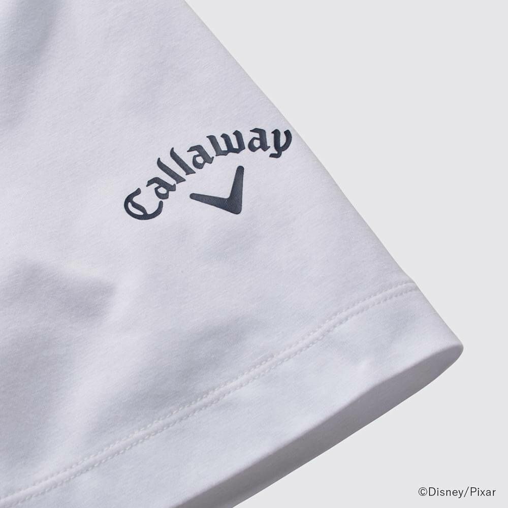 キャロウェイ Callaway　トイ・ストーリー キャロウェイコレクション バックプリント 半袖 モックシャツ C25134132 1030 ホワイト　2025年モデル 詳細4