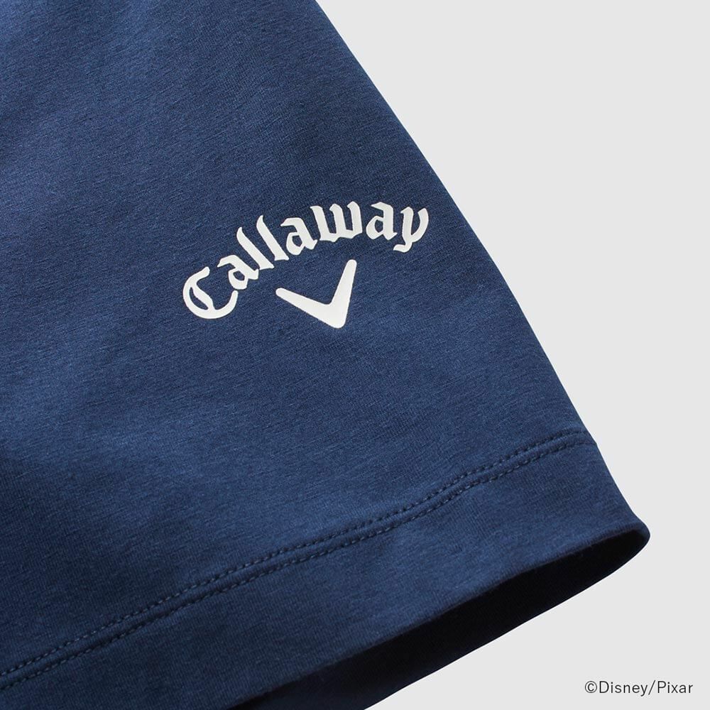 キャロウェイ Callaway　トイ・ストーリー キャロウェイコレクション バックプリント 半袖 モックシャツ C25134132 1120 ネイビー　2025年モデル 詳細4