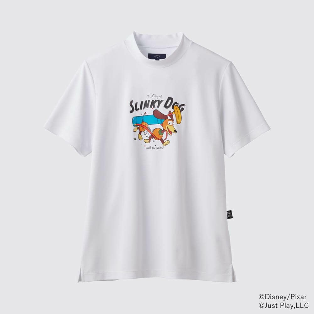 キャロウェイ Callaway　トイ・ストーリー キャロウェイコレクション 半袖 モックシャツ C25134133 1030 ホワイト　2025年モデル