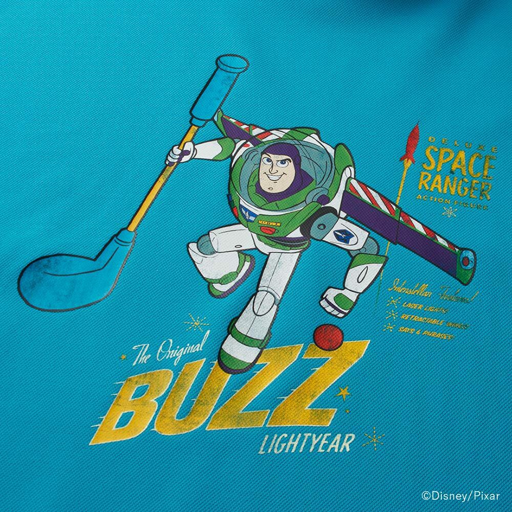 キャロウェイ Callaway　トイ・ストーリー キャロウェイコレクション 半袖 モックシャツ C25134133 1112 ブルー　2025年モデル 詳細3