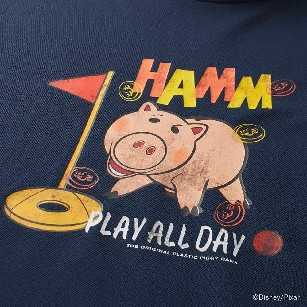 キャロウェイ Callaway　トイ・ストーリー キャロウェイコレクション 半袖 モックシャツ C25134133 1120 ネイビー　2025年モデル 詳細3