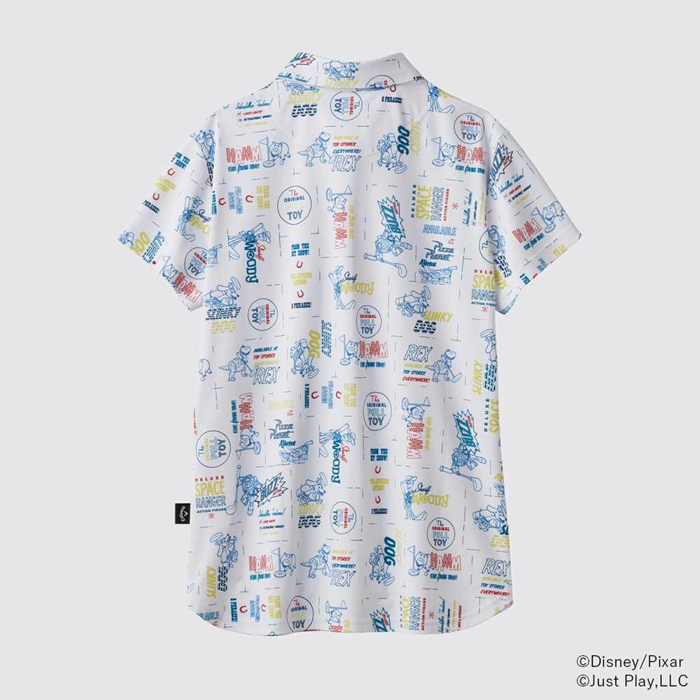 キャロウェイ Callaway　レディース トイ・ストーリー キャロウェイコレクション 総柄 半袖 ポロシャツ C25134231 1031 ホワイト　2025年モデル 詳細2