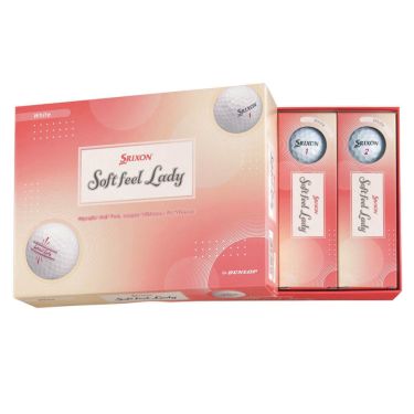 スリクソン　ソフトフィール レディ 2025年モデル　ゴルフボール　1ダース（12球入り）　ホワイト 詳細2