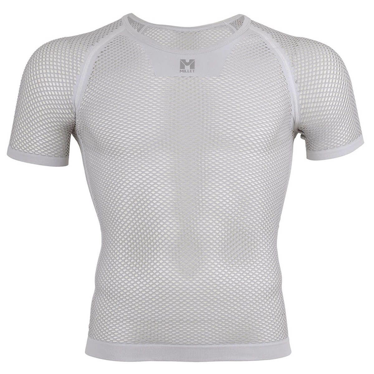 ミレー MILLET　スキーウェア ドライナミック メッシュ ショートスリーブ DRYNAMIC MESH SS MIV01566 2025-2026 LIGHT GREY