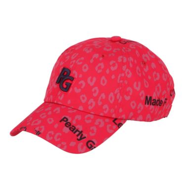 パーリーゲイツ PEARLY GATES　ヒョウ柄プリントUVキャップ 053-5287607 091 ピンク　2025年モデル ピンク