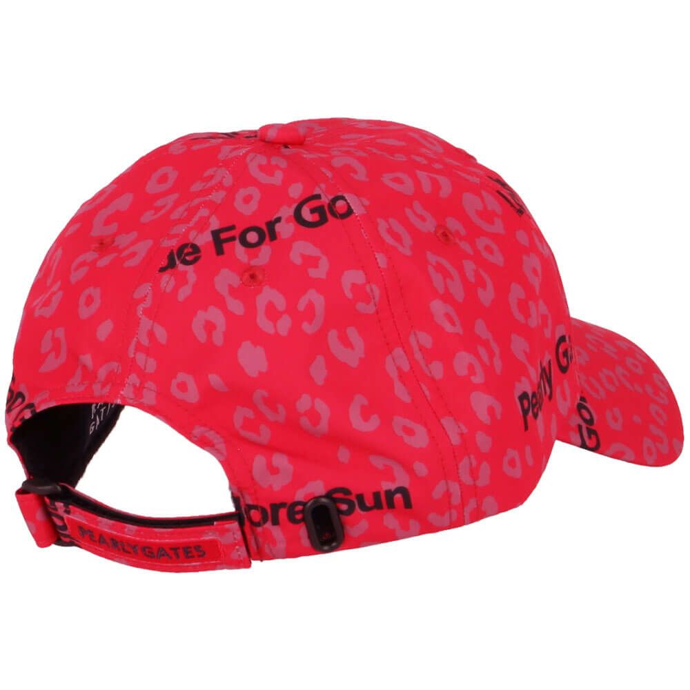 パーリーゲイツ PEARLY GATES　ヒョウ柄プリントUVキャップ 053-5287607 091 ピンク　2025年モデル 詳細1