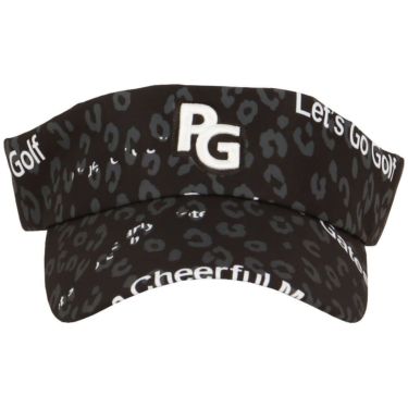 パーリーゲイツ PEARLY GATES　ヒョウ柄プリントUVバイザー 053-5287608 121 ネイビー　2025年モデル 詳細2