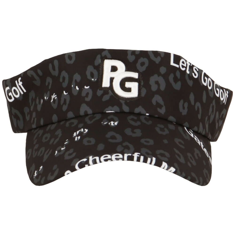 パーリーゲイツ PEARLY GATES　ヒョウ柄プリントUVバイザー 053-5287608 121 ネイビー　2025年モデル 詳細2