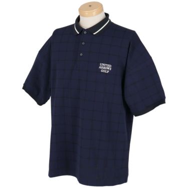 ユナイテッドアローズゴルフ　メンズ プレイド ジャガード 半袖 ポロシャツ 6017-699-0113　2025年モデル 詳細5