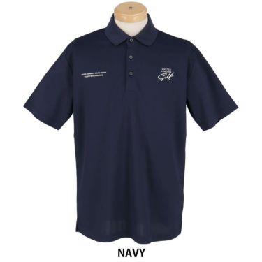 ユナイテッドアローズゴルフ　メンズ ロゴプリント スタンダード 半袖 ポロシャツ 6017-699-0109　2025年モデル NAVY