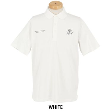 ユナイテッドアローズゴルフ　メンズ ロゴプリント スタンダード 半袖 ポロシャツ 6017-699-0109　2025年モデル WHITE