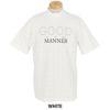 ユナイテッドアローズゴルフ　メンズ ロゴプリント ジャガード 半袖 モックネックシャツ 6017-699-0114　2025年モデル WHITE