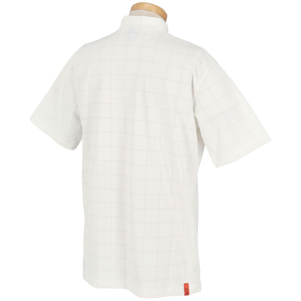 ユナイテッドアローズゴルフ　メンズ ロゴプリント ジャガード 半袖 モックネックシャツ 6017-699-0114　2025年モデル 詳細2