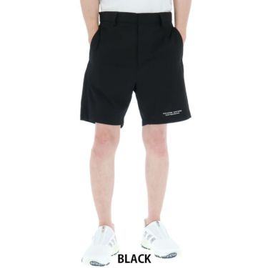 ユナイテッドアローズゴルフ　メンズ ロゴプリント メッシュ ショートパンツ 6019-699-0036　2025年モデル BLACK