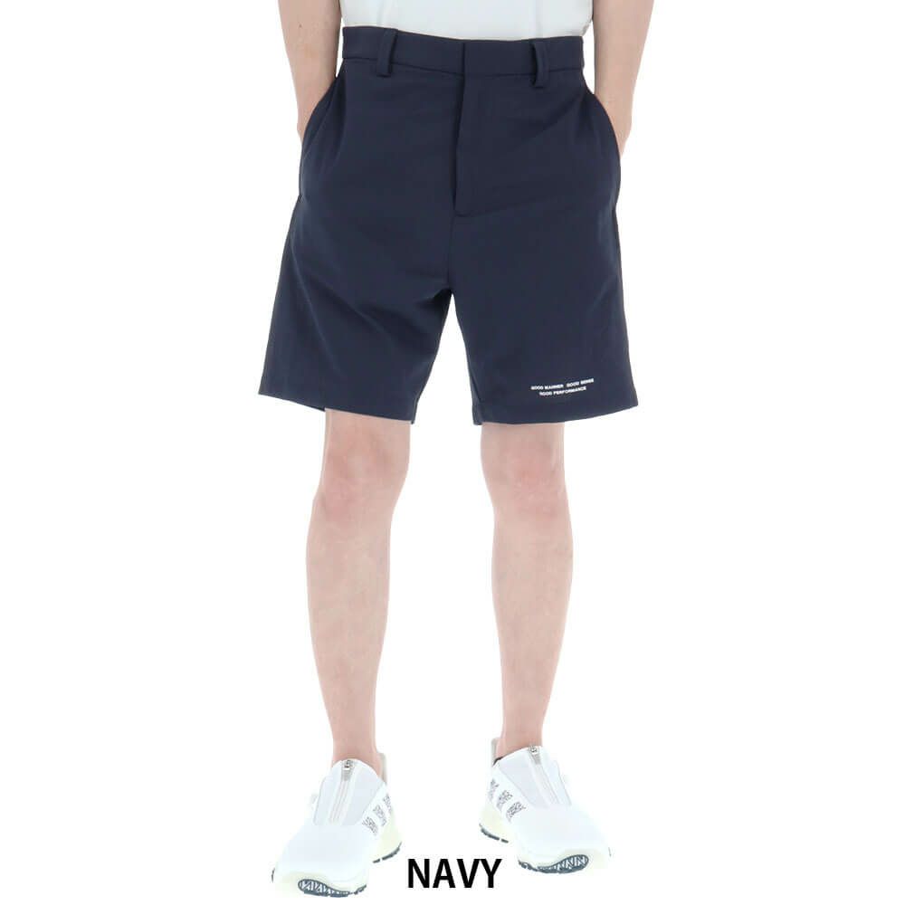 ユナイテッドアローズゴルフ　メンズ ロゴプリント メッシュ ショートパンツ 6019-699-0036　2025年モデル NAVY